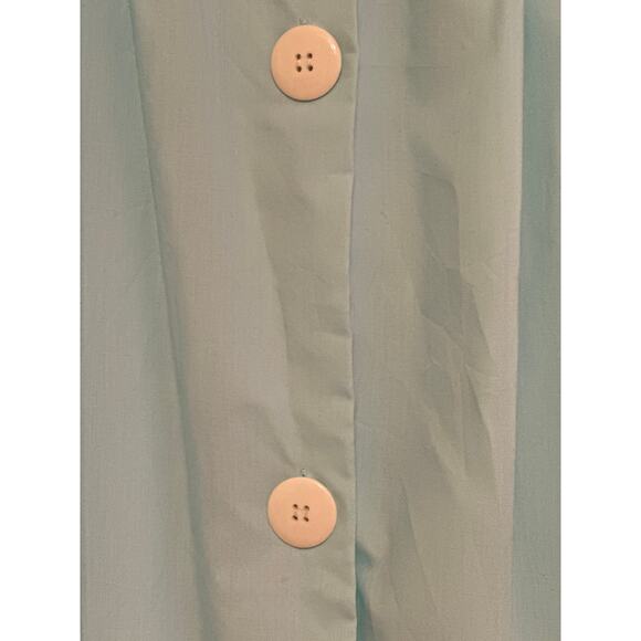 Vintage 60/70s Pierre Cardin House Coat Powder Blue Balloon Sleeves Quite Luxury - Picture 5 of 13